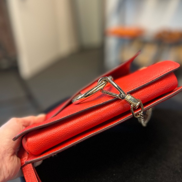 Chloe Faye Small Shoulder Bag in Red - Picture 4 of 5